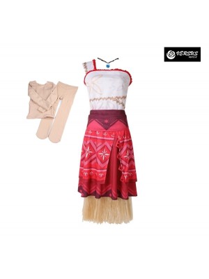 Tipo Ha-Vaiana Vestito Carnevale Donna Bambina HA-VAIANA07